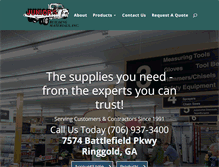 Tablet Screenshot of juniorsbuildingmaterials.com